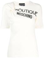 Boutique Moschino Twist Detail T-shirt - Neutrals