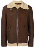 Salvatore Santoro Fitted Zipped Up Jacket - Brown