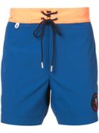 Katama Paneled Board Shorts - Blue