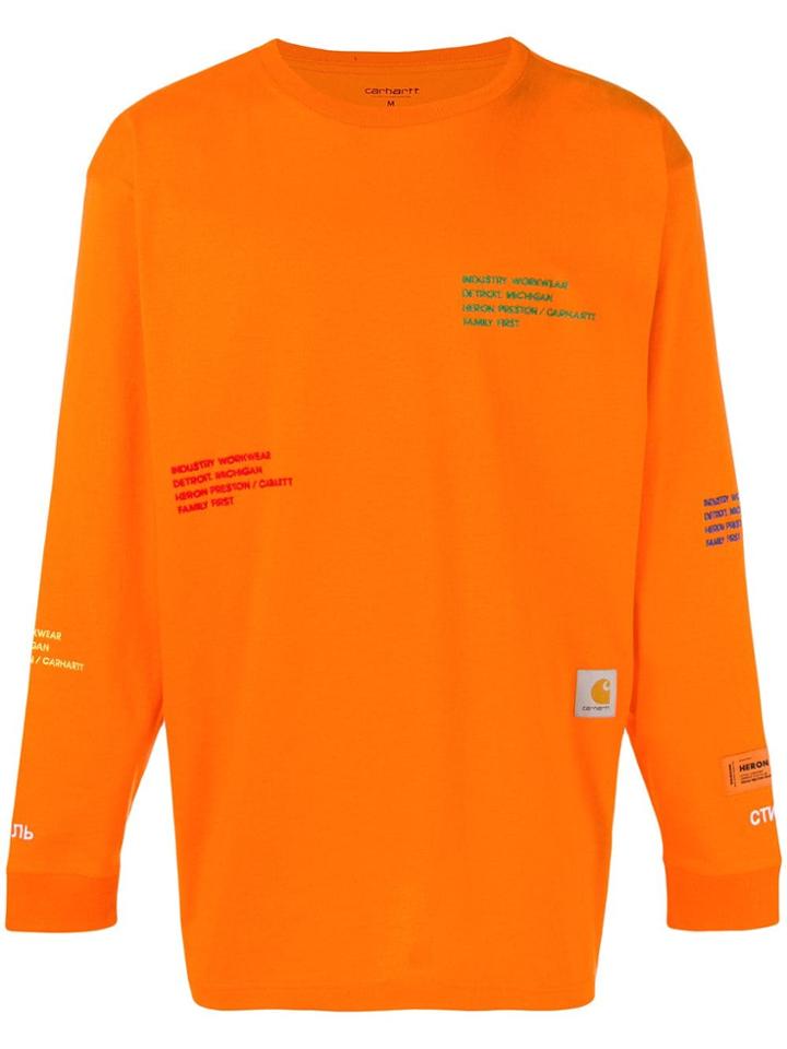 Heron Preston Carhartt Sweatshirt - Orange