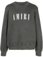 Amiri Oversized Logo Print Sweatshirt - Grey