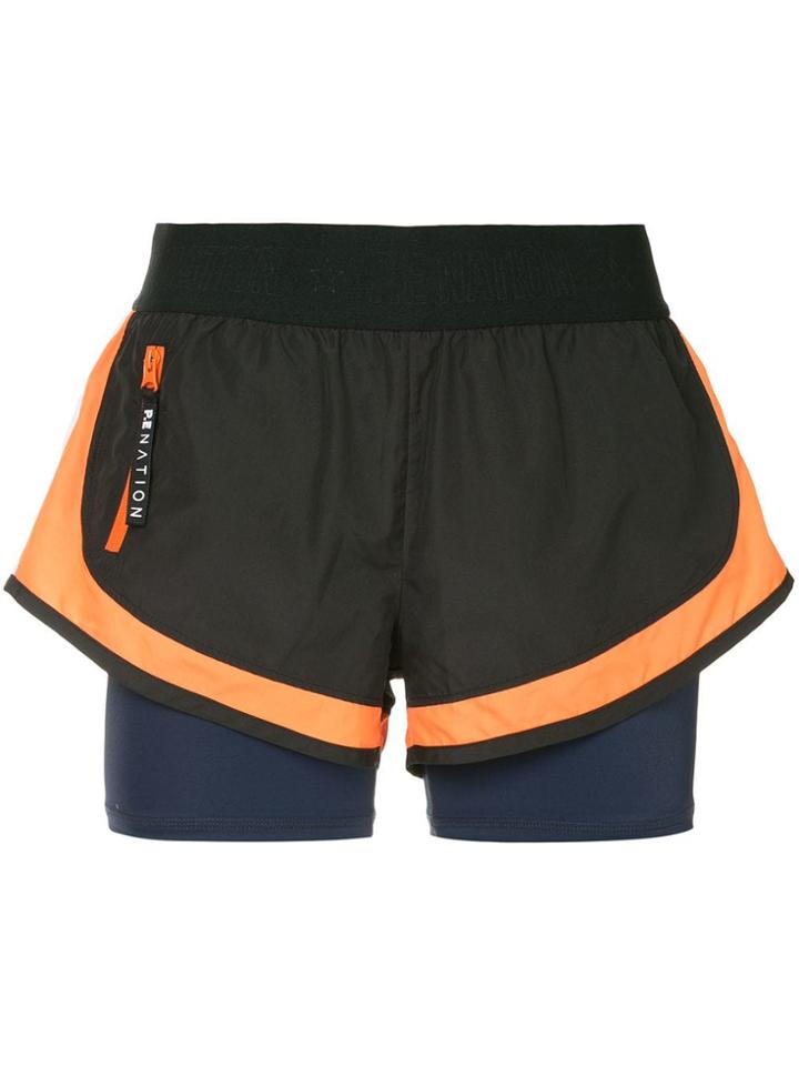 P.e Nation Cadence Run Shorts - Black