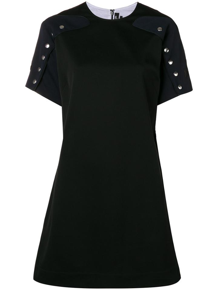 Calvin Klein 205w39nyc Silver Button Shift Dress - Black