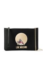 Love Moschino Logo Chain Shoulder Bag - Black