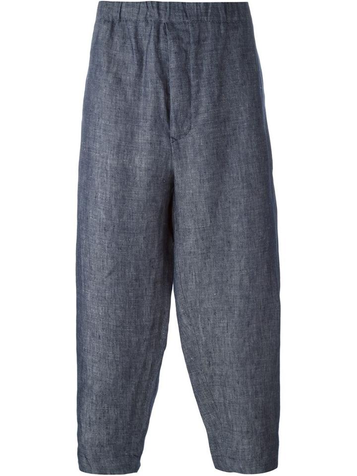 Société Anonyme Jap Trousers, Adult Unisex, Size: Xl, Blue, Cotton/linen/flax