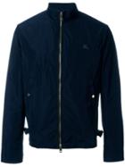Burberry Brit Classic Zip Logo Jacket, Men's, Size: M, Blue, Polyester/polyamide/cotton