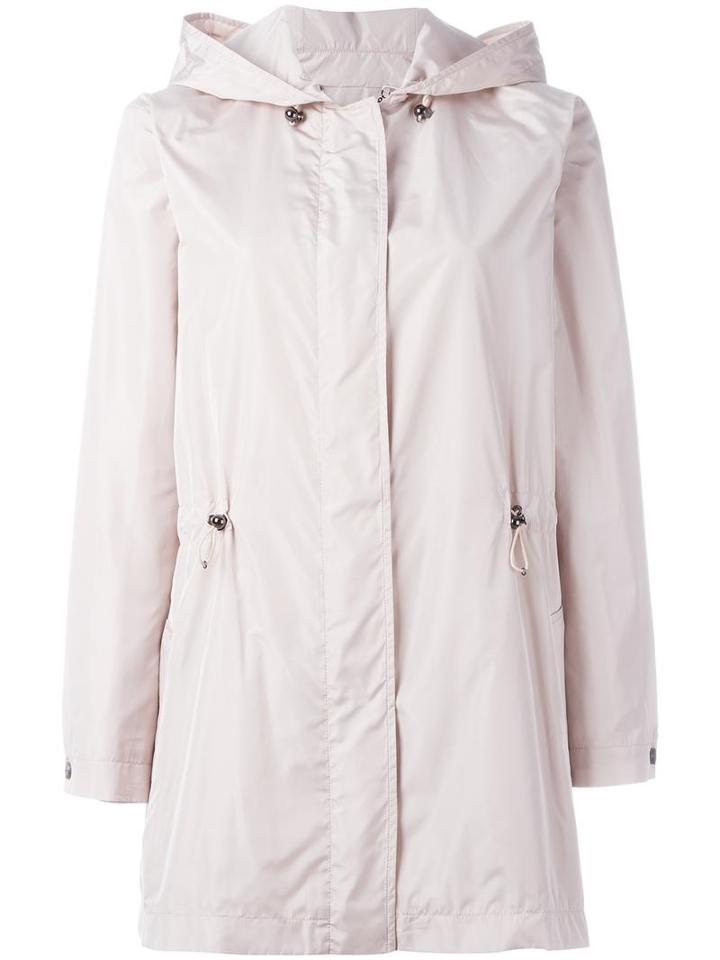 Salvatore Ferragamo Hooded Parka, Women's, Size: 42, Pink/purple, Polyester/silk