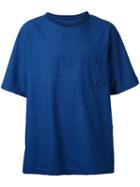 Marka - Crew Neck T-shirt - Men - Cotton - 1, Blue, Cotton