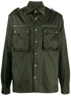 Prada Boxy Military Jacket - Green