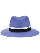 Maison Michel Henrietta Hat, Women's, Size: Small, Blue, Straw