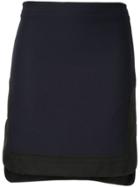 Nº21 Step Hem Mini Skirt - Blue