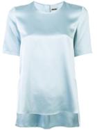 Adam Lippes Metallic Effect Top - Blue