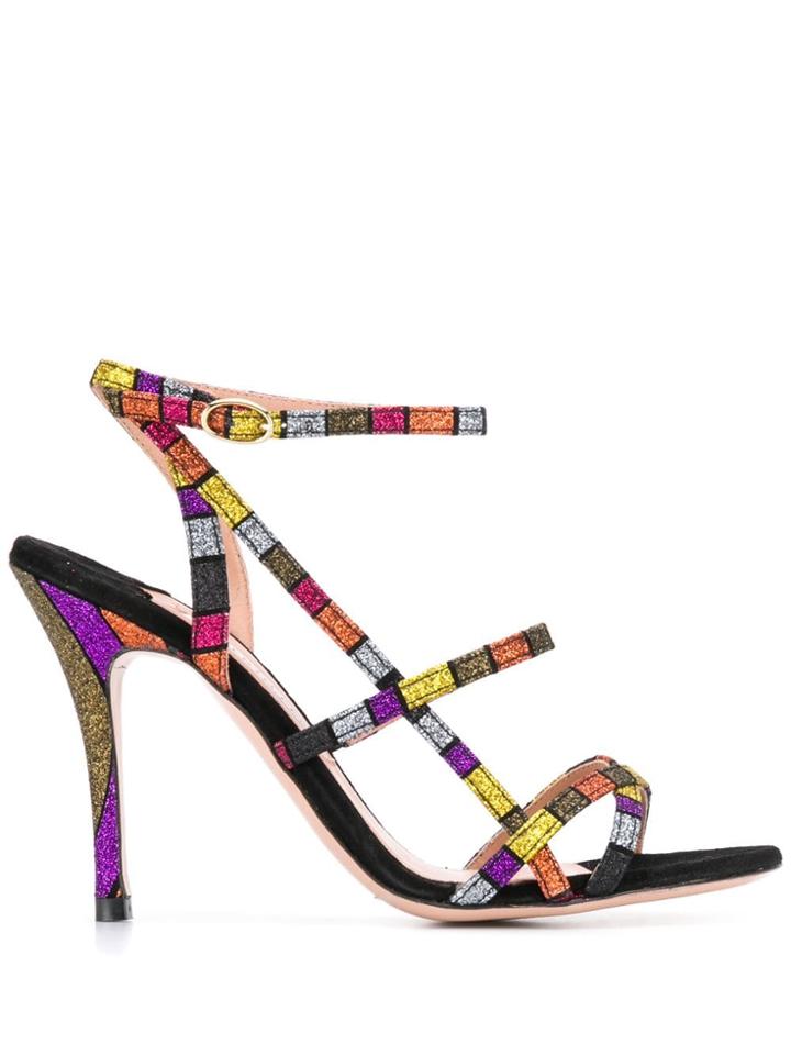Roberto Festa Strappy Open Toe Sandals - Black