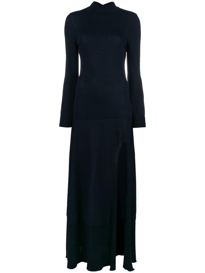 Jacquemus Side-slit Long Dress - Blue