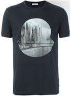 Moncler Icicle Print Logo T-shirt, Men's, Size: Xl, Blue, Cotton