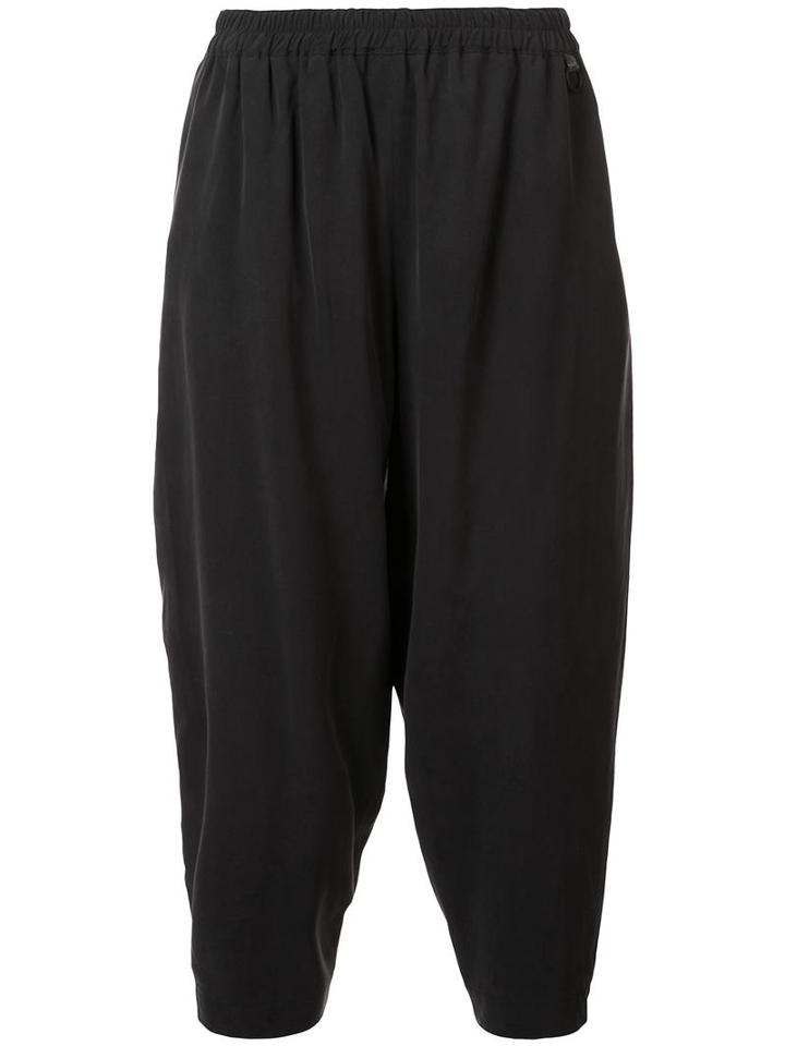 Toogood Tapered Drop-crotch Trousers, Women's, Size: 2, Black, Cotton/silk