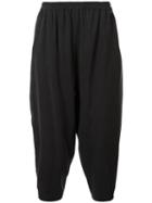 Toogood Tapered Drop-crotch Trousers, Women's, Size: 2, Black, Cotton/silk