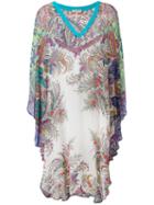 Etro - V-neck Printed Tunic - Women - Viscose - S, Women's, Viscose
