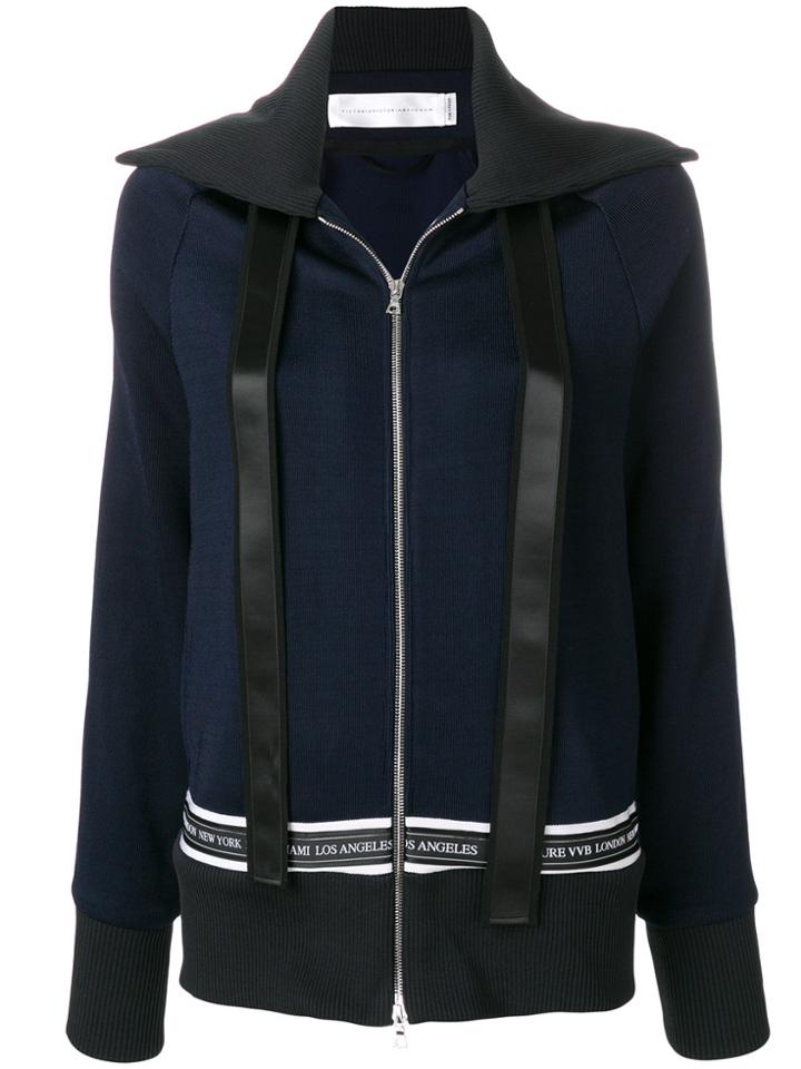 Victoria Victoria Beckham Zipped Jacket - Blue