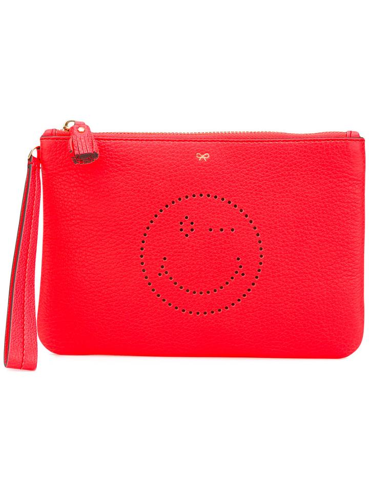Anya Hindmarch - Clutch Bag - Women - Leather - One Size, Yellow/orange, Leather