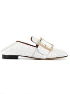 Bally Slip-on Buckle Loafers - White