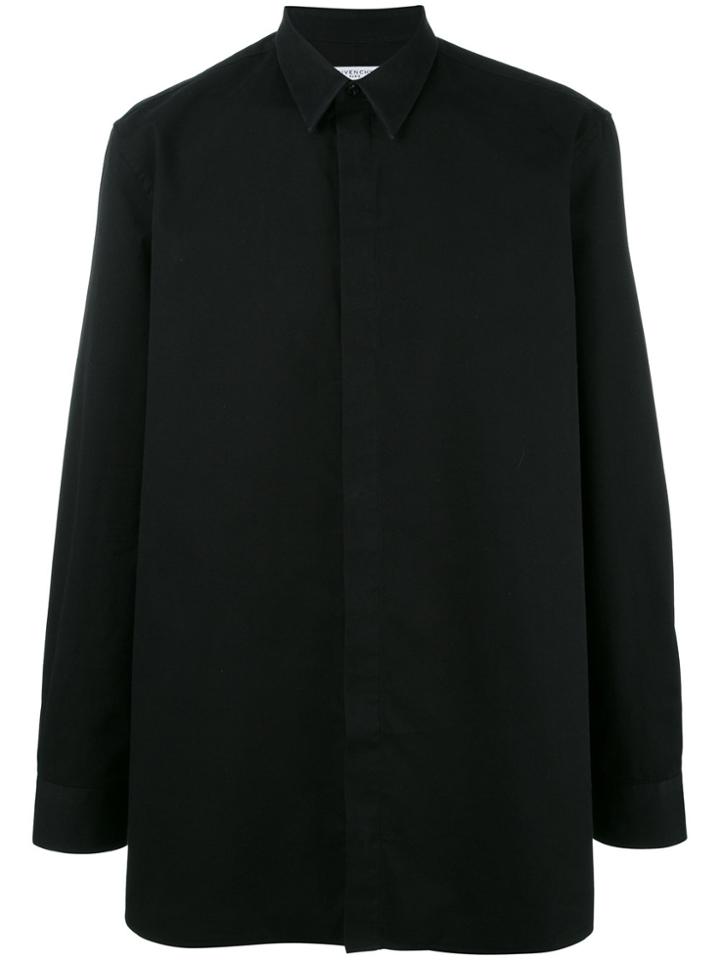 Givenchy Geometic Pattern Back Shirt - Black