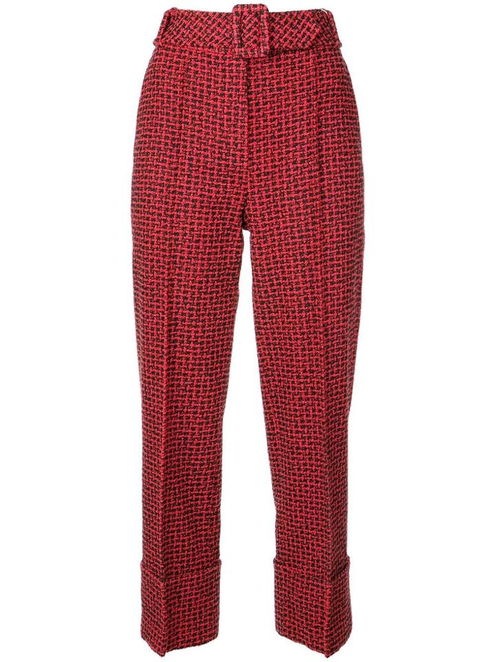 Alexander Wang Belted Waist Trousers - Red