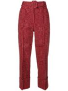 Alexander Wang Belted Waist Trousers - Red
