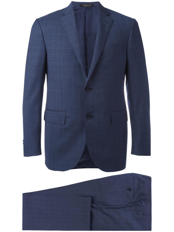 Corneliani Two Piece Suit, Men's, Size: 54, Blue, Wool/cupro