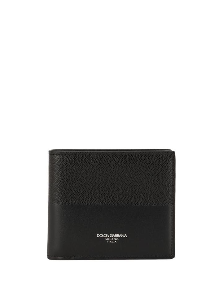 Dolce & Gabbana Bi-textures Bifold Wallet - Black