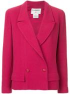 Chanel Vintage Double-breasted Blazer - Pink & Purple