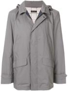 Loro Piana Hooded Military Style Jacket - Grey