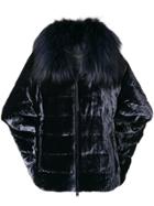 Fabiana Filippi Oversized Fur Jacket - Blue