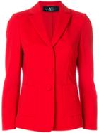 Luisa Cerano Single Breasted Blazer - Red