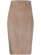 Arma Pencil Skirt - Grey