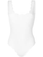 Marysia Scalloped Swimsuit - White