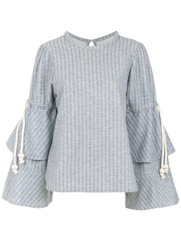 Framed Melange Top - Grey