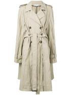 Jw Anderson Crinkled Trenchcoat - Neutrals