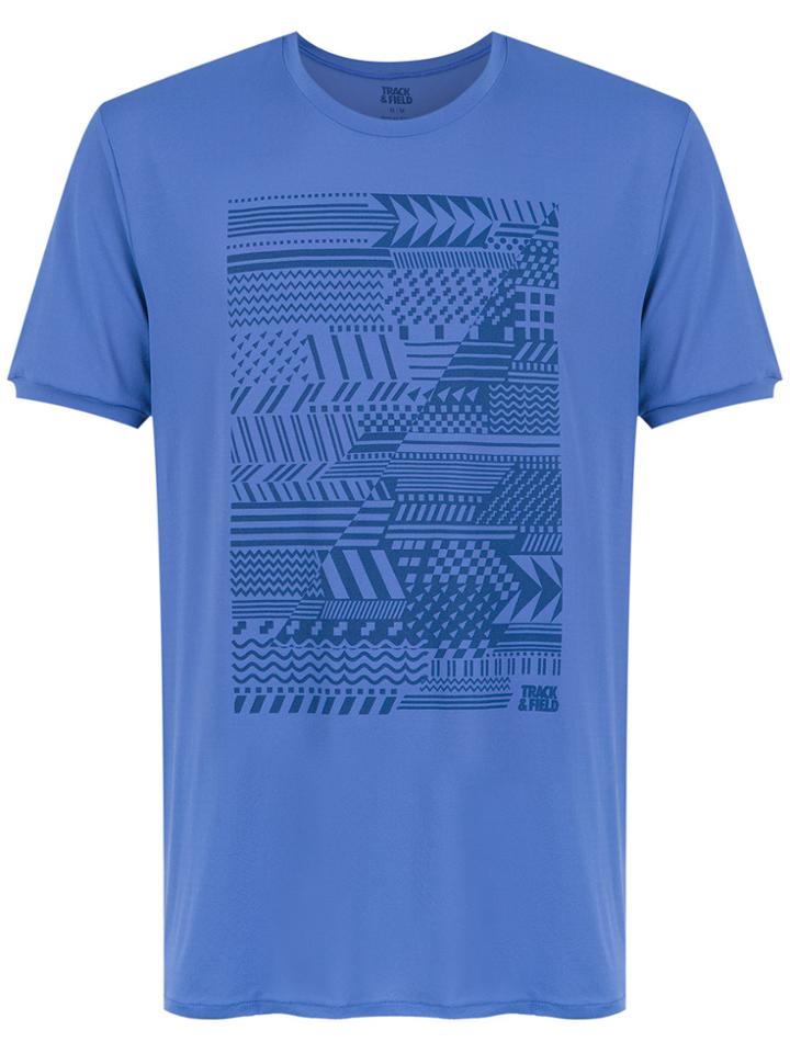 Track & Field Memphis Print T-shirt - Blue