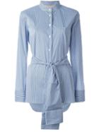 Erika Cavallini Striped Tie-waist Shirt