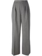 Polo Ralph Lauren - High-waisted Trousers - Women - Wool - 4, Grey, Wool