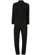 R13 Button-up Jumpsuit - Black