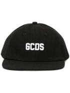Gcds Logo Patch Cap, Men's, Black, Cotton