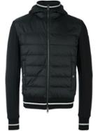 Moncler Hooded Padded Jacket, Men's, Size: Medium, Black, Polyamide/cotton/feather