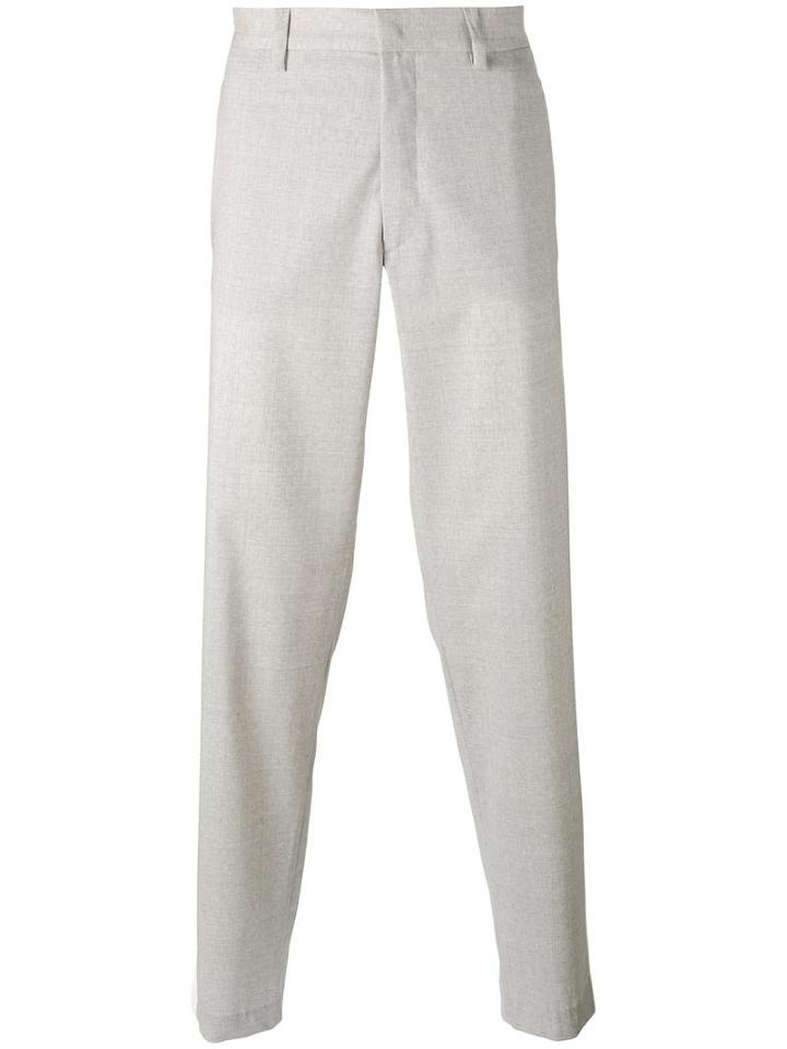 Maison Flaneur 'pantalone' Pants, Men's, Size: 48, Grey, Elastodiene/virgin Wool