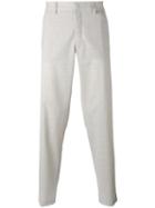 Maison Flaneur 'pantalone' Pants, Men's, Size: 48, Grey, Elastodiene/virgin Wool