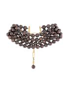Chanel Pre-owned Faux Pearl Choker - Brown