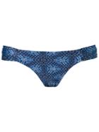 Lygia & Nanny Printed Bikini Bottom, Women's, Size: 42, Blue, Polyamide/spandex/elastane