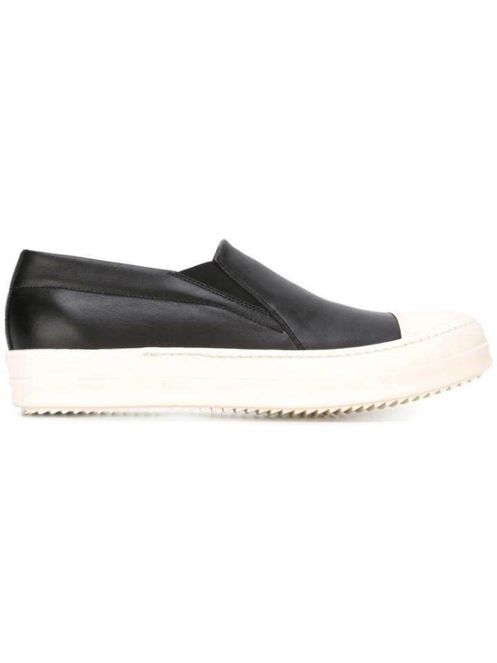 Rick Owens Boat Sneakers, Men's, Size: 40, Black, Leather/rubber