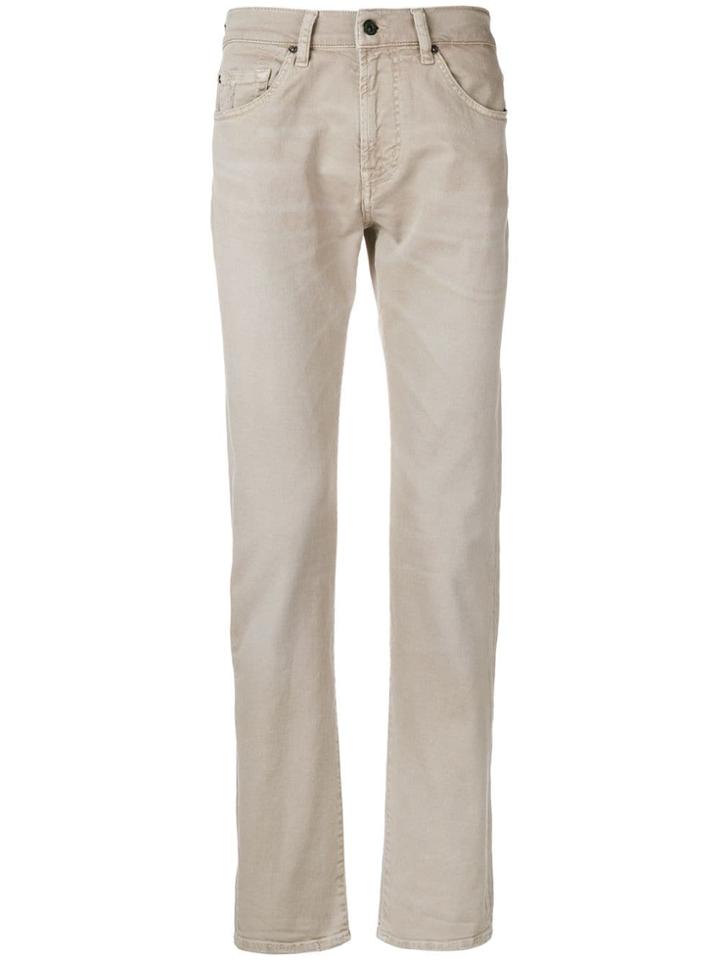 7 For All Mankind Slim Fit Jeans - Neutrals